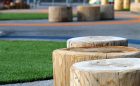 natural playground logs steppers