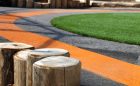 natural playground painting asphalt turf