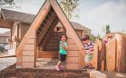 elementary school natural play hut