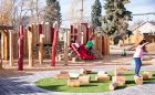 Alberta natural playground log play posts steppers