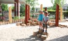 playground natural stumps active daycare