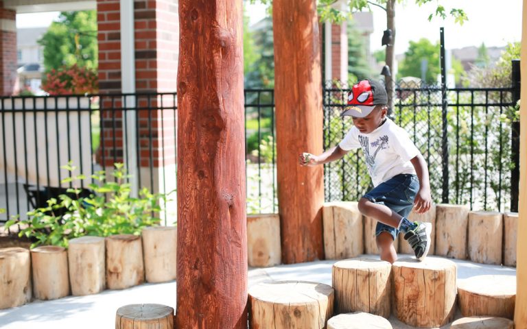 wood climber active motor playground natural