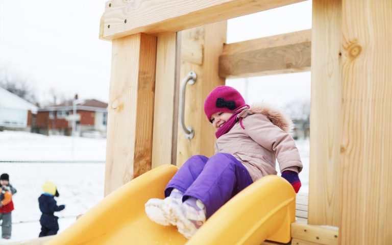hamilton ontario todays family childcare wood play area slide