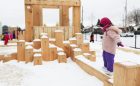 todays family child care playground wood balance beam climber
