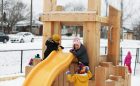 todays family franklin childcare hamilton ontario wood playground slide franklin road