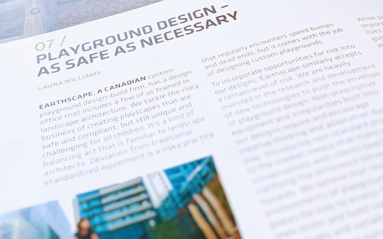 Landscape Paysages Laura Williams Playground Design Article risky play