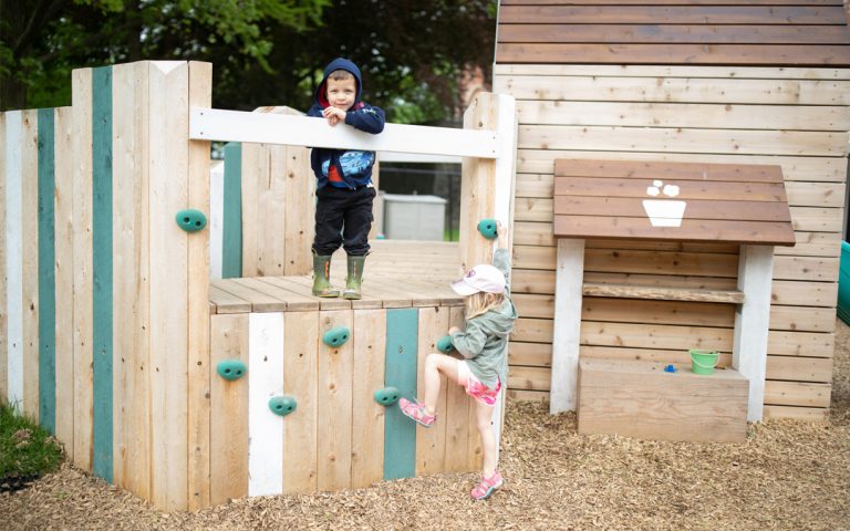 climbing wall playhouse child care centre ontario