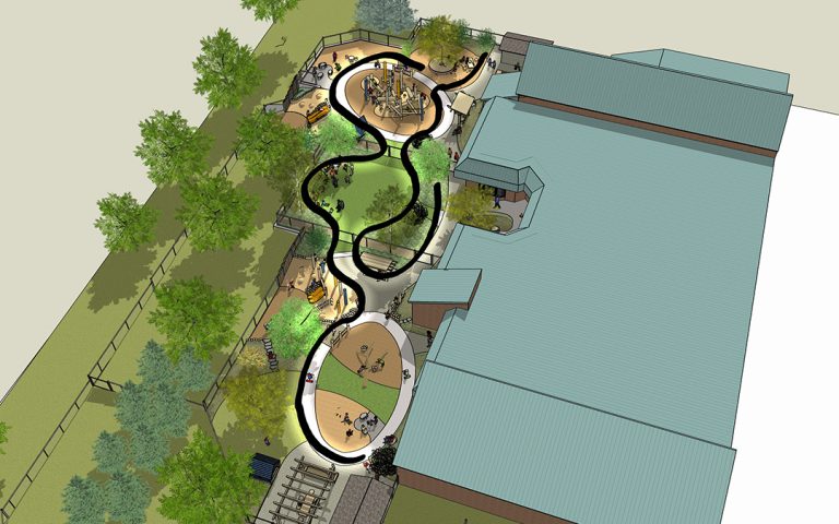 SketchUp model of child care center playground